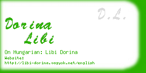 dorina libi business card